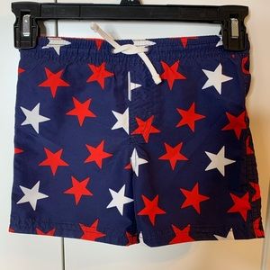Boys’ H & M Patriotic Star Swim Trunks